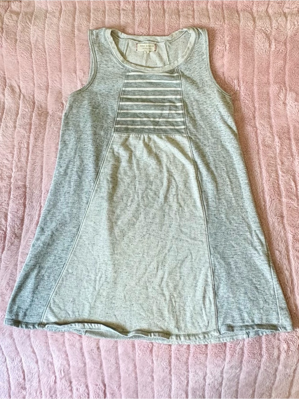 Max Studio Heather Gray Sleeveless Swing Dress